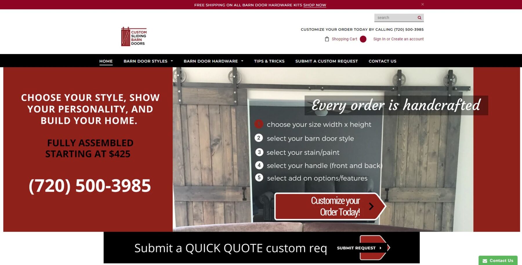 CUSTOM SLIDING BARN DOORS